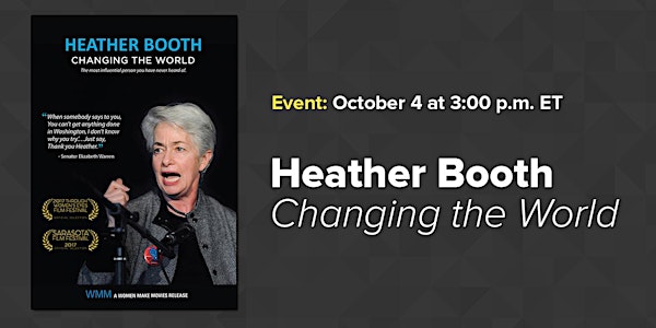Screening of Heather Booth: Changing the World