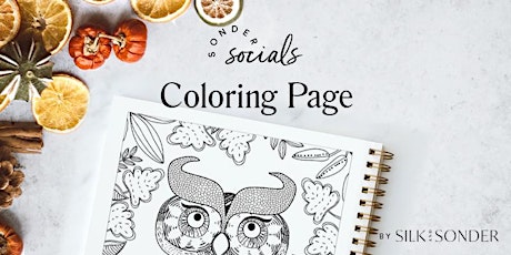 Sonder Social: Coloring Page