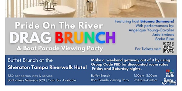 Pride on The River Drag Brunch & Boat Parade  Viewing Party