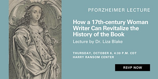 Pforzheimer Lecture Series featuring Dr. Liza Blake