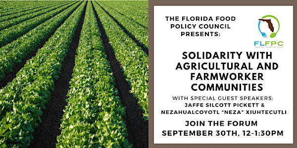 Food Forum – Solidarity with Agricultural and Farmworker Communities