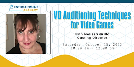 Auditioning  Techniques with Casting Director Melissa Grillo!