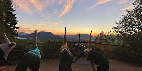 Sunset yoga with Wilde Wellness in the Aldergrove Bowl