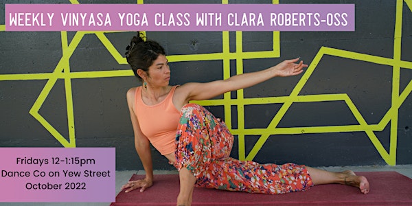 Vinyasa Yoga with Clara for the month of October