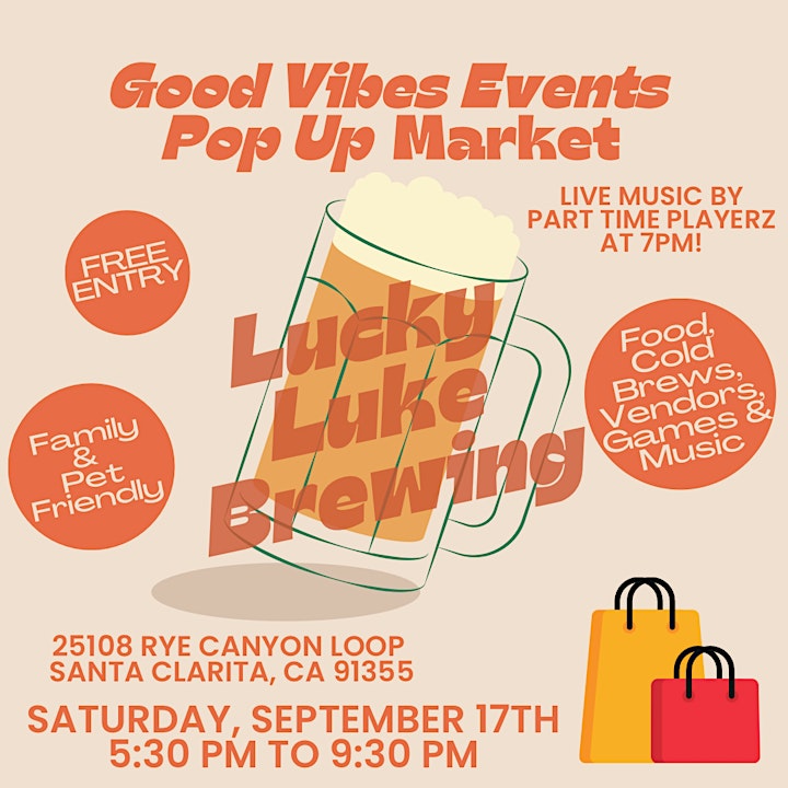 Good Vibes Events Pop Up Market at Lucky Luke Brewing in Santa Clarita image