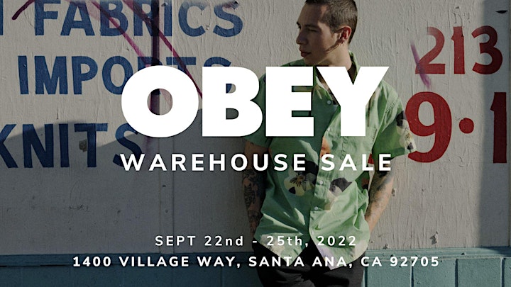 OBEY Warehouse Sale - Santa Ana, CA image