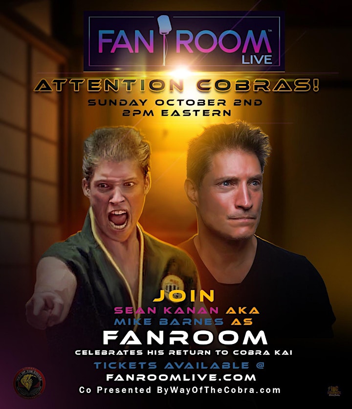 Sean Kanan AKA Mike Barnes FanRoom Live Meet & Greet Virtual Event! image