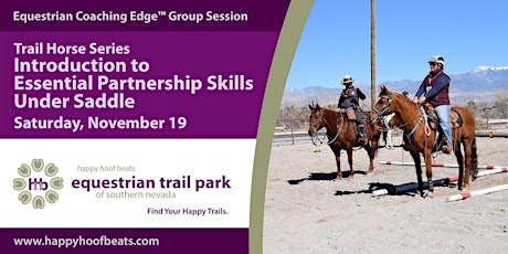 Trail Horse Series: Essential Partner Skills Under Saddle - Sat Nov 19