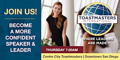 Public Speaking & Leadership; Toastmasters Meeting