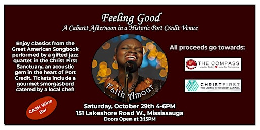 "Feeling Good"  A Cabaret Afternoon in a Historic Port Credit venue