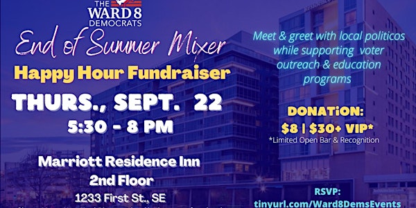 End of Summer Mixer & Fundraiser (Pre-CBC Event)