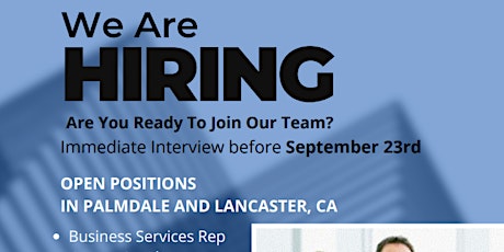Antelope Valley Job Center- Join Our Team Interviews