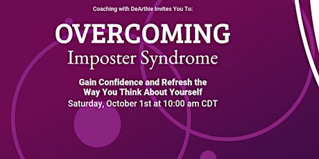 FREE Overcoming Imposter Syndrome Virtual Webinar