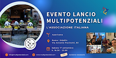 Hauptbild für Multipotenziali | Evento lancio Associazione italiana