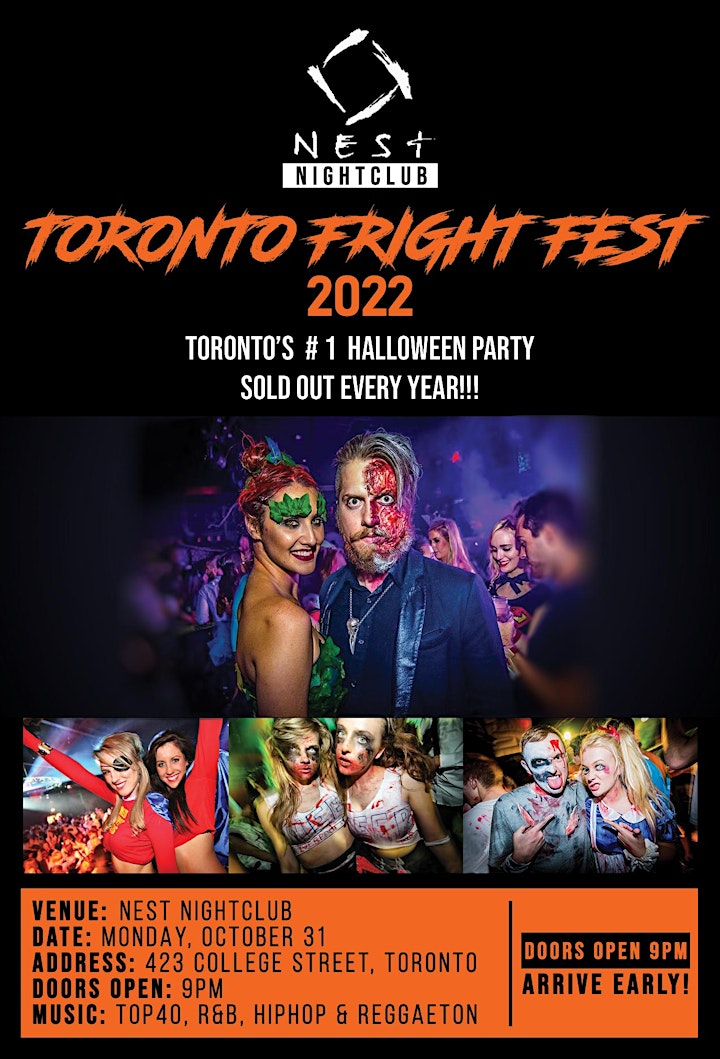Toronto Halloween Fright Fest 2022 @ NEST| Oct 31 image
