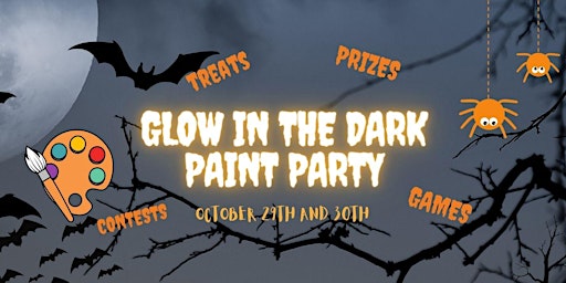 Halloween Glow in the Dark Paint Party
