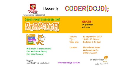 CoderDojo Assen 12e Editie - Leren programmeren met Scratch tickets