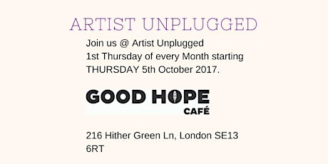 Artists Unplugged - Good Hope primary image