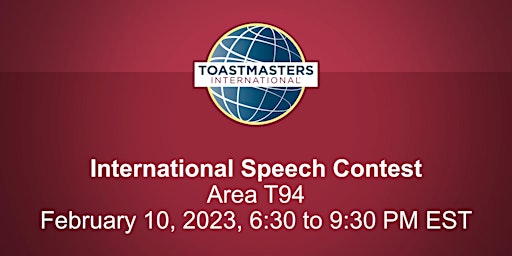 Toastmasters International Speech Contest