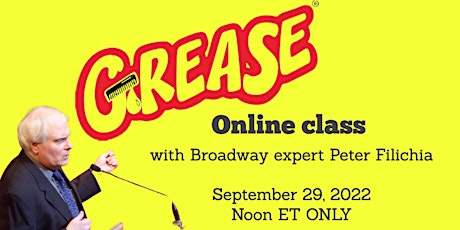 Grease (Broadway Maven online class)
