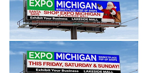EXPO MICHIGAN at Lakeside Mall, Exhibit, Show & Sell, local pop up shops