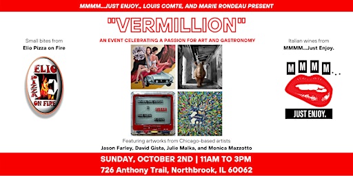 "Vermillion" Art, Wine & Gastronomy Pop-Up Event