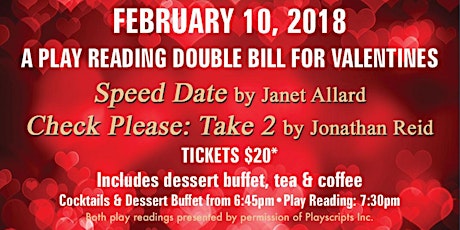 VOS Theatre Presents A Valentines Double Bill and Dessert Buffet primary image