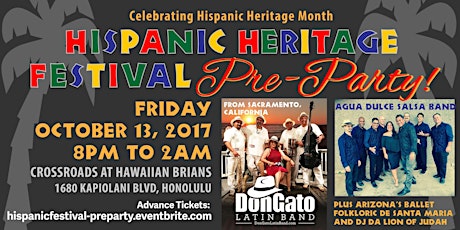 Hawaii's Hispanic Heritage Festival Pre-Party primary image
