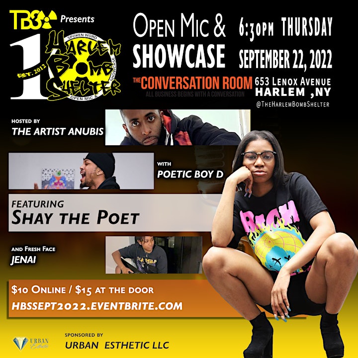 The Harlem Bomb Shelter LIVE OPEN MIC & SHOWCASE image