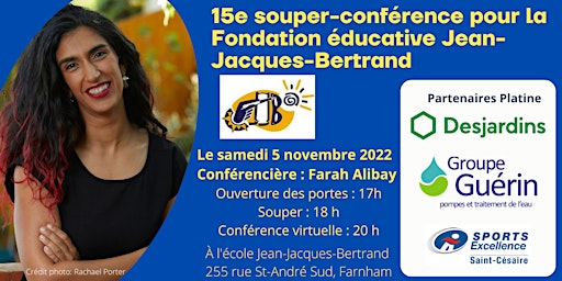 15e souper-conférence pour la Fondation éducative Jean-Jacques-Bertrand