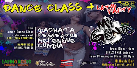 Free Latin Dance Class + *Mi Gente* Latin Party primary image