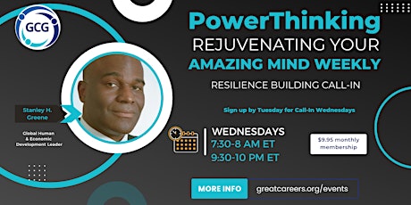 PowerThinking Weekly Resilience Building Call-In