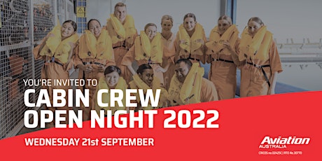 Aviation Australia Cabin Crew Open Night 2022 primary image