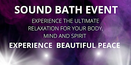 Beautiful Peace Presents: Sound Bath Event