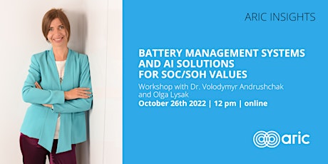 Workshop: Battery Management Systems & AI Solutions for SOC/SOH Values