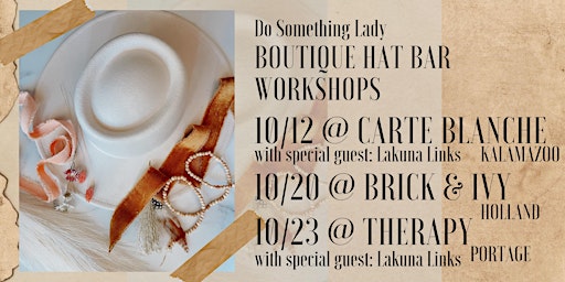 DIY Hat Bar Workshop at carte blanche boutique