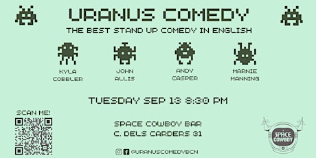 Uranus Comedy • A Stand Up Comedy Showcase in English! (Pay what you want!)