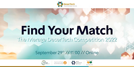 Find Your Match Webinar - The Merage DeserTech Competition