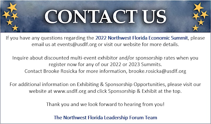 2022 Northwest Florida Economic Summit image