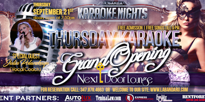 “Thursday Karaoke Grand Opening” by #labandaru!