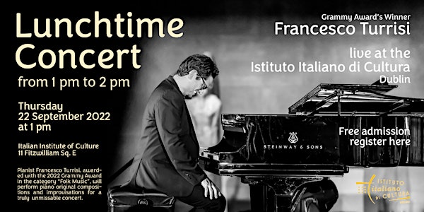 Piano concert “Original compositions and improvisations”. Francesco Turrisi
