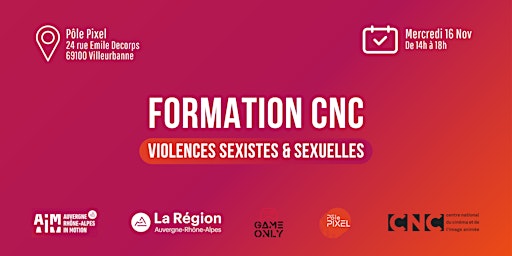 Formation CNC : Violences sexistes & sexuelles