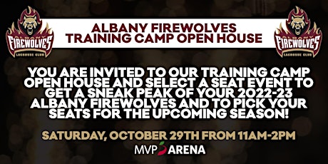 Albany FireWolves Training Camp Open House & Select-A-Seat