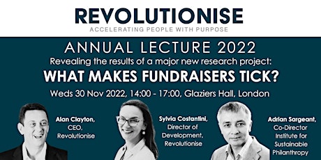 Annual Lecture 2022 - What Makes Fundraisers Tick?