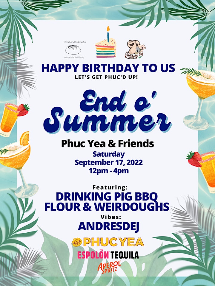 END OF SUMMER COOKOUT with Phuc Yea + Friends image