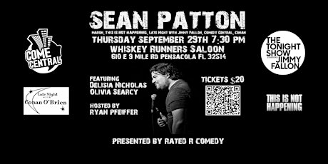 Sean Patton (Fallon, Conan, Comedy Central) Headlines Pensacola Comedy!