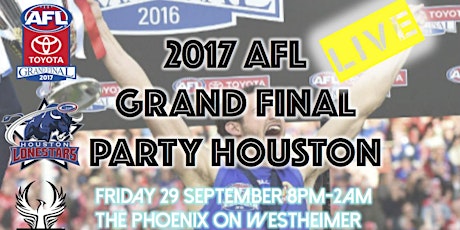 2017 AFL Grand Final Party LIVE - Houston primary image