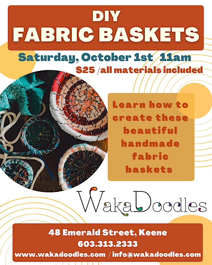 Fabric Basket Workshop image