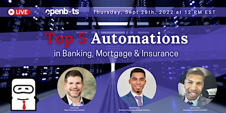 Top 5 Automations in Banking, Mortgage & Insurance