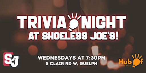Imagem principal de Wednesday Trivia at Shoeless Joe (Guelph)